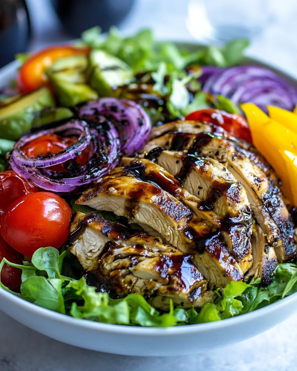 Easy Italian Balsamic Chicken Salad Recipe recipe photo