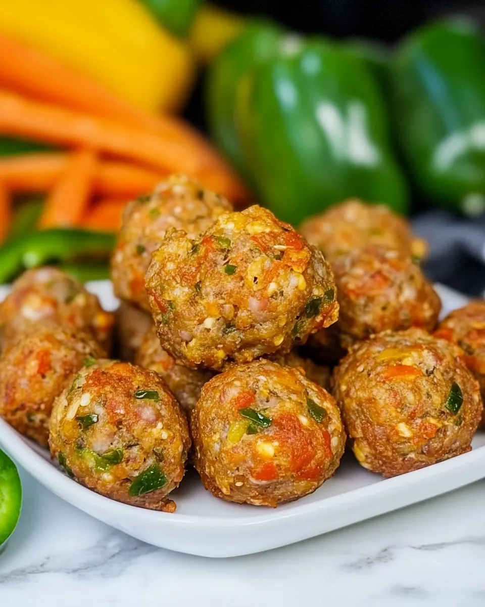Easy Jalapeno Sausage Balls recipe image
