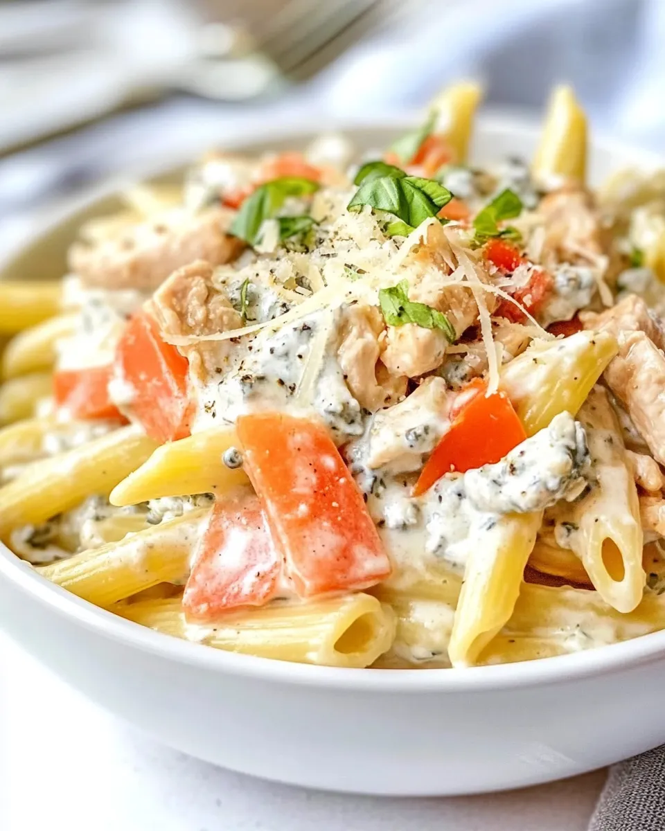 Homemade Johnny Carinos Chicken Penne Gorgonzola Recipe photo