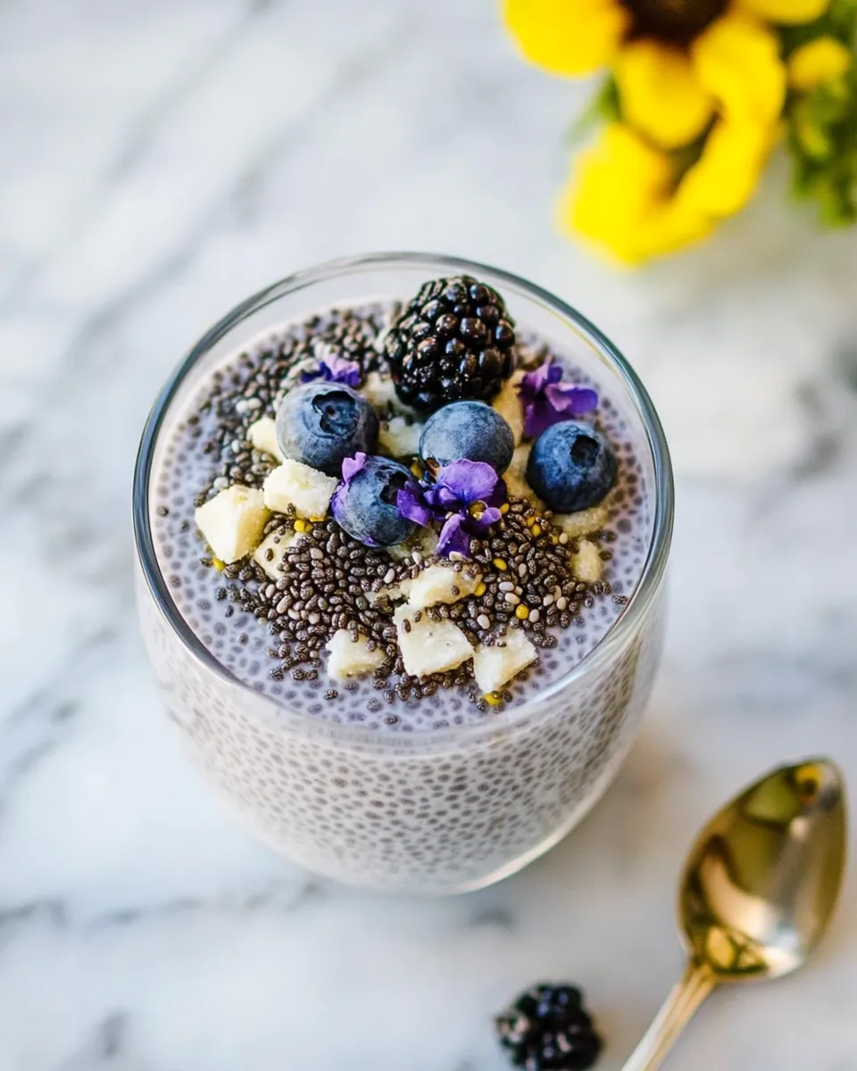 Delicious Keto Chia Pudding food shot