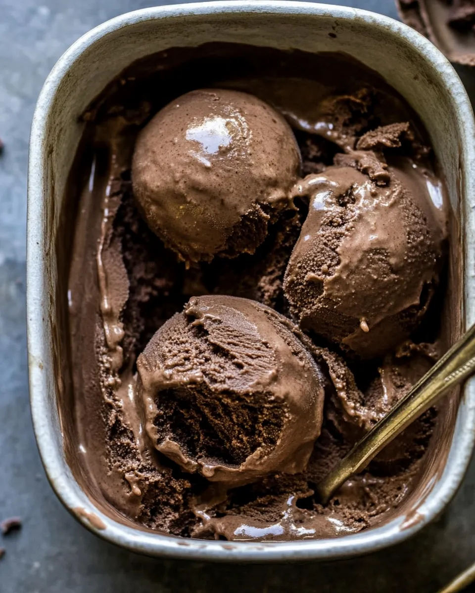 Delicious Keto Chocolate Ice Cream (Vegan) shot