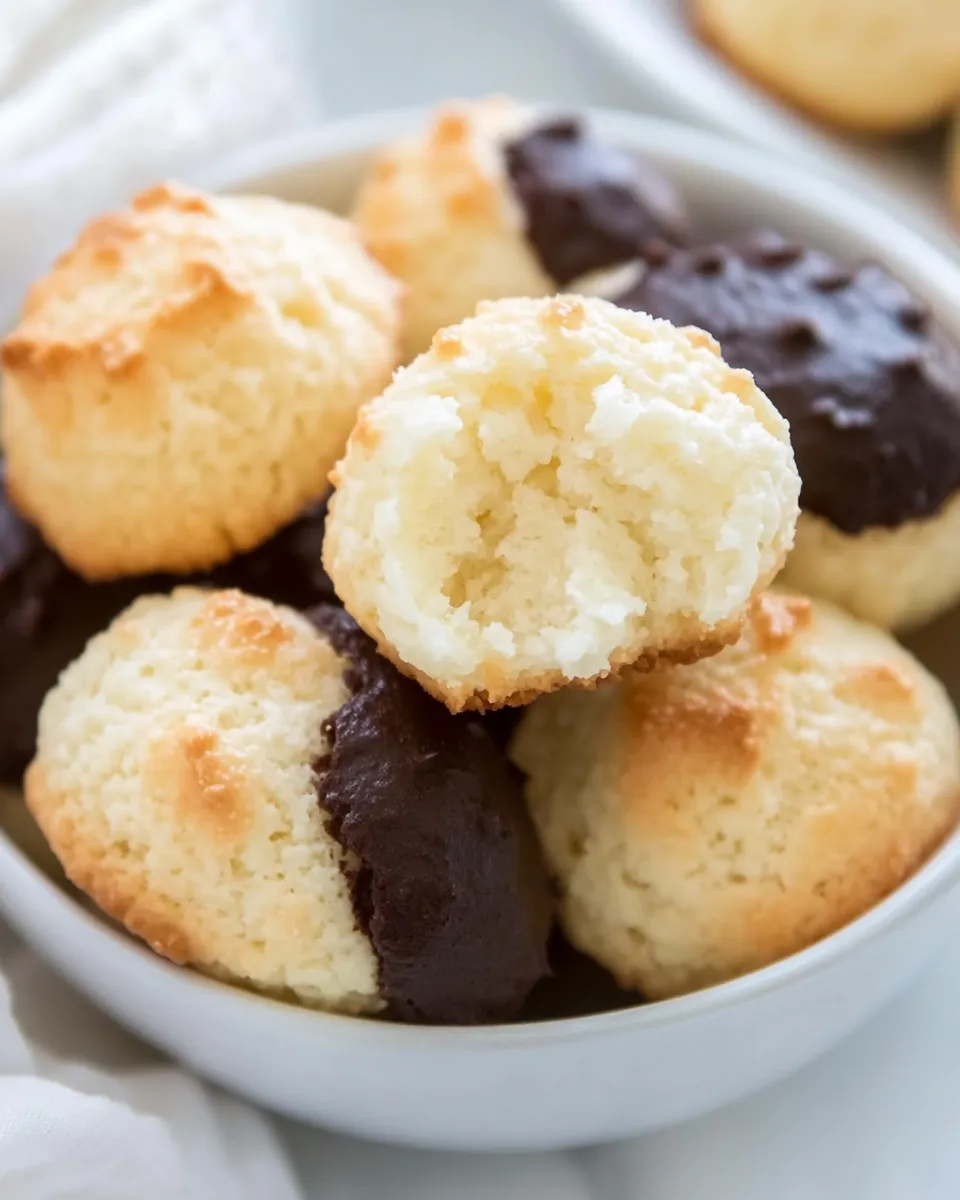 Delicious Keto Coconut Macaroons shot