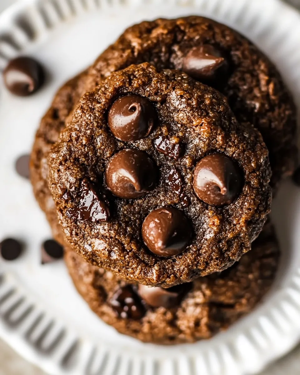 Homemade Keto Double Chocolate Chip Cookies recipe photo