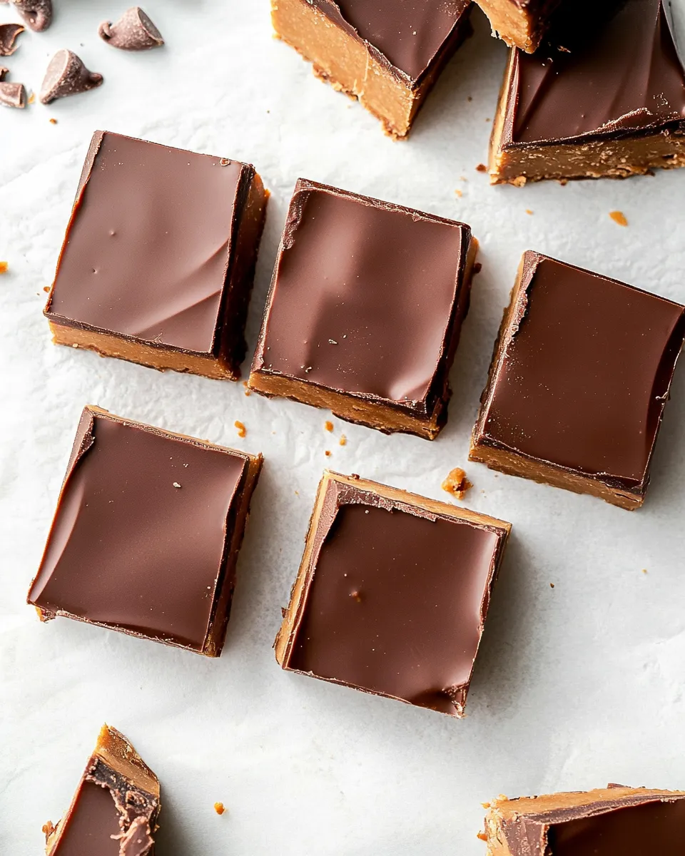 Homemade Keto Peanut Butter Chocolate Bars photo