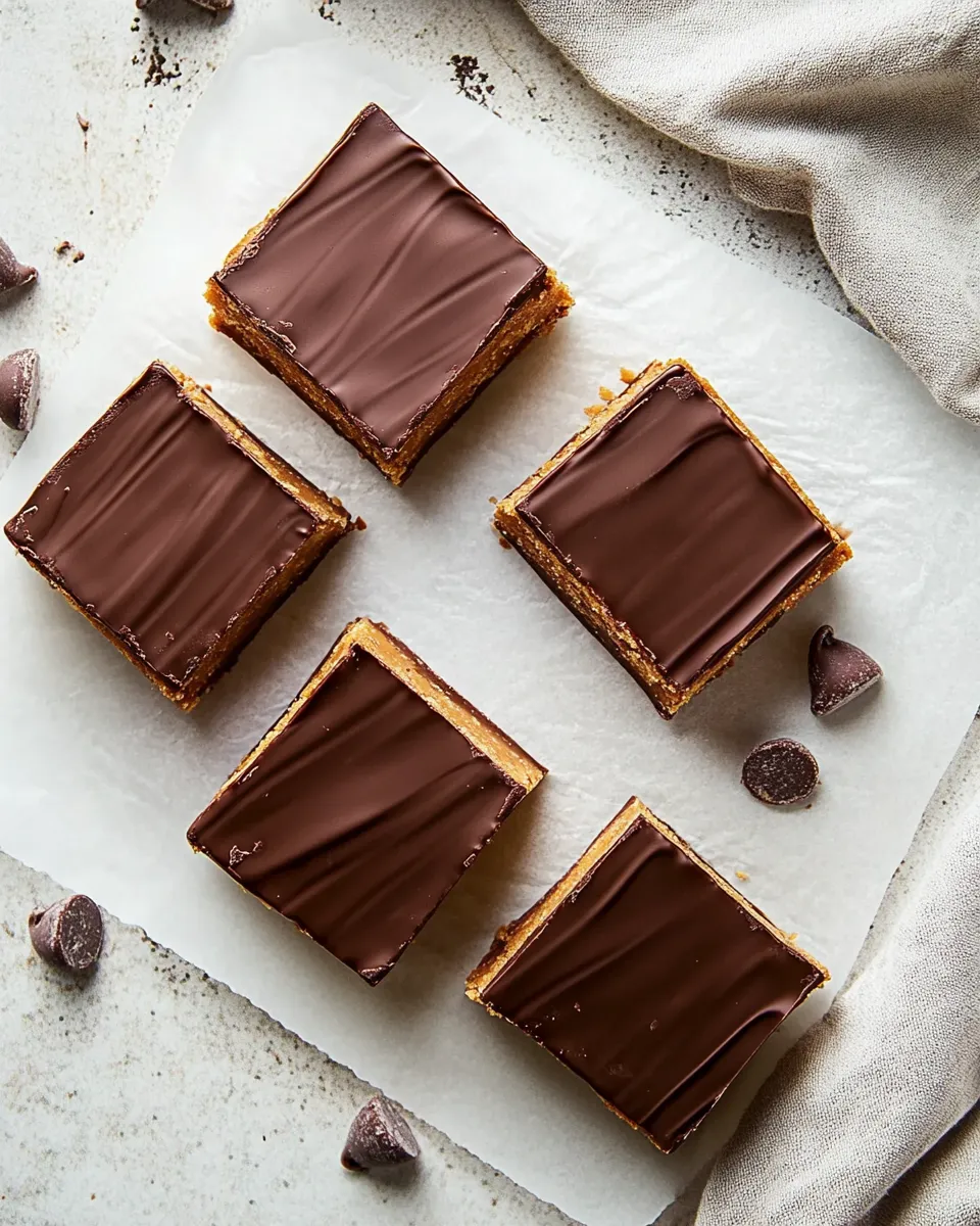 Easy Keto Peanut Butter Chocolate Bars dish photo