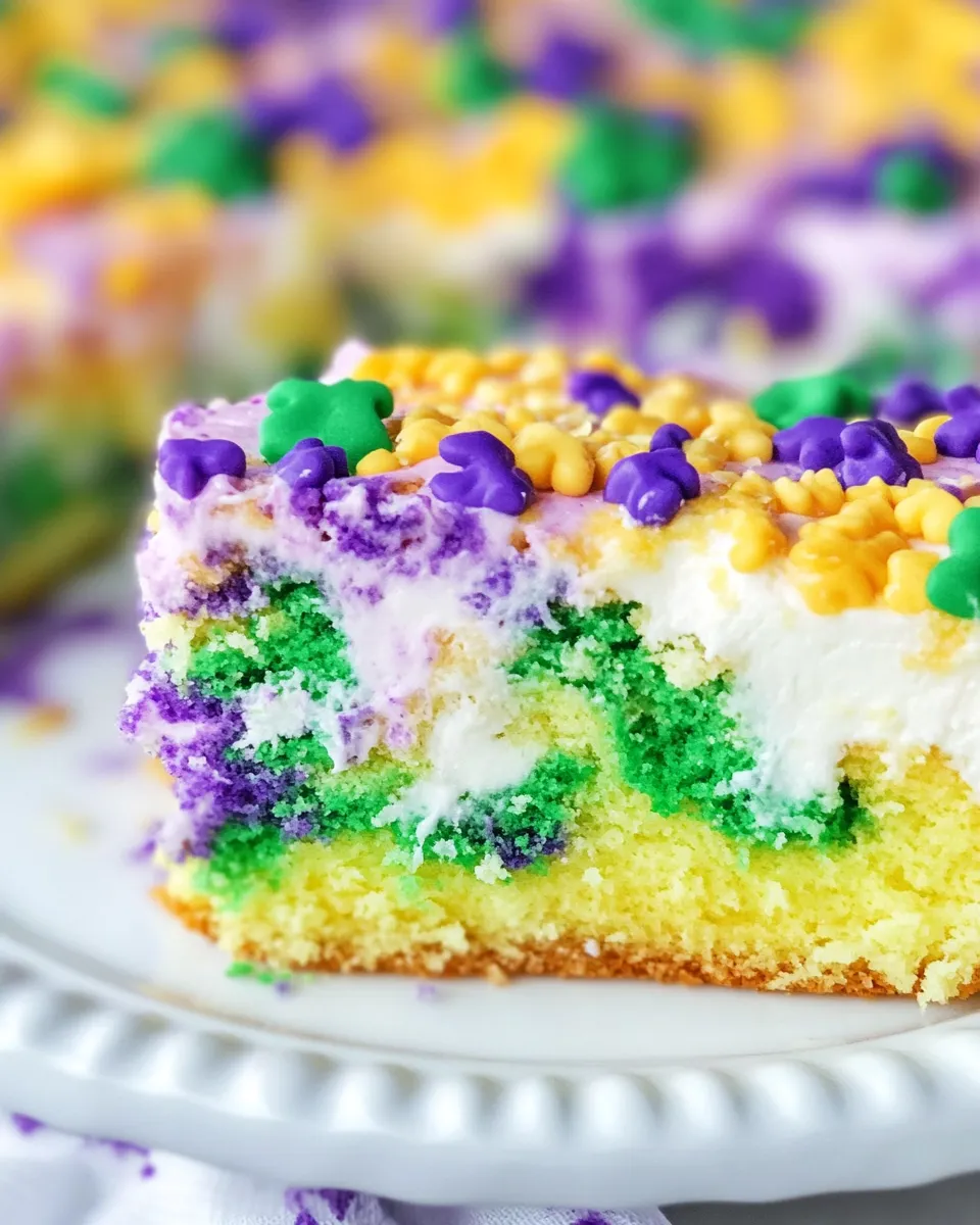 Easy King Cake Poke Cake Recipe recipe photo