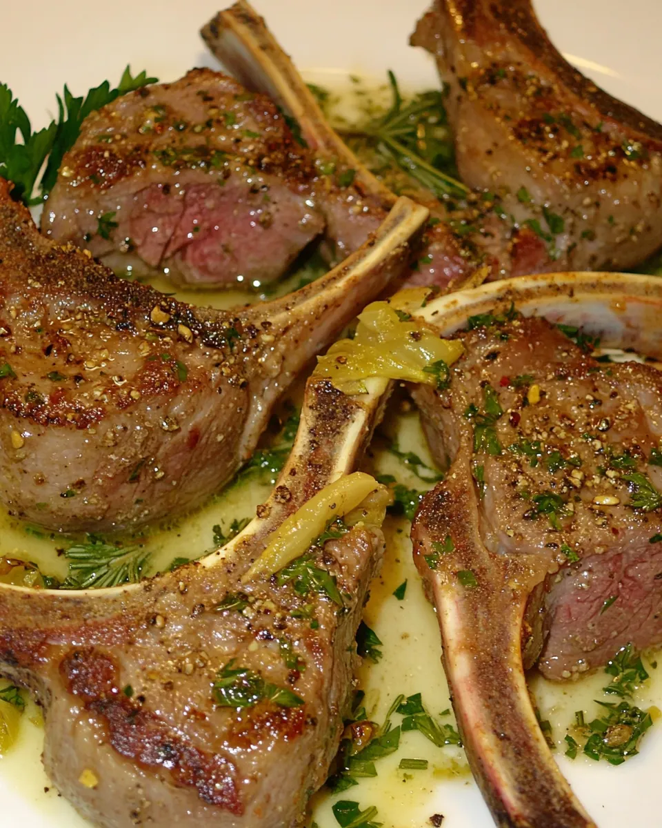 Delicious Lamb Chops with Parsley, Garlic and Rosemary dish photo