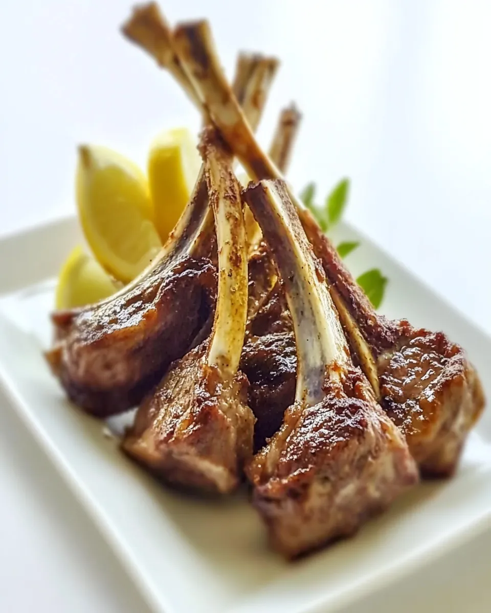 Delicious Lamb Lollipops shot