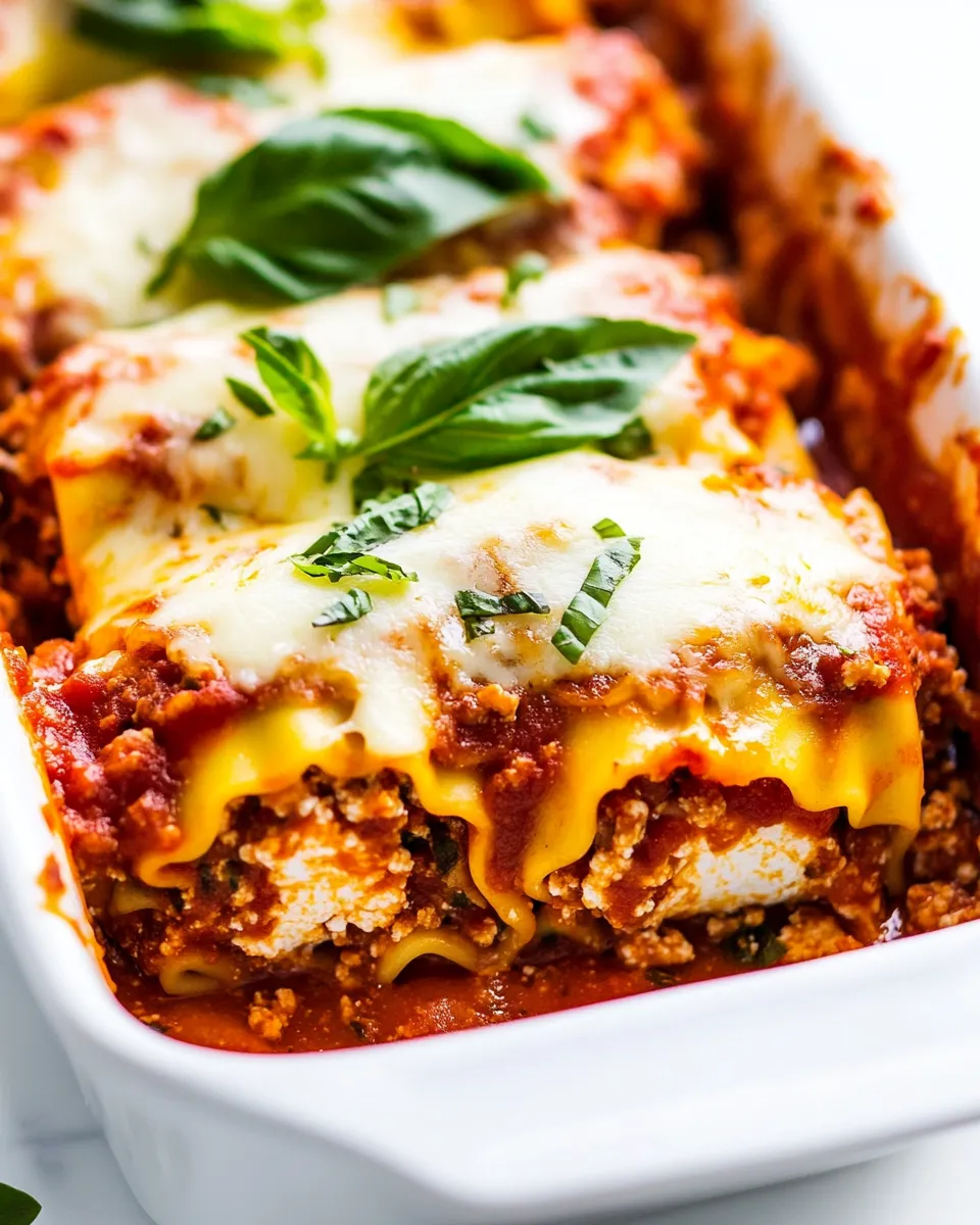 Homemade Lasagna Roll Ups With Cottage Cheese photo