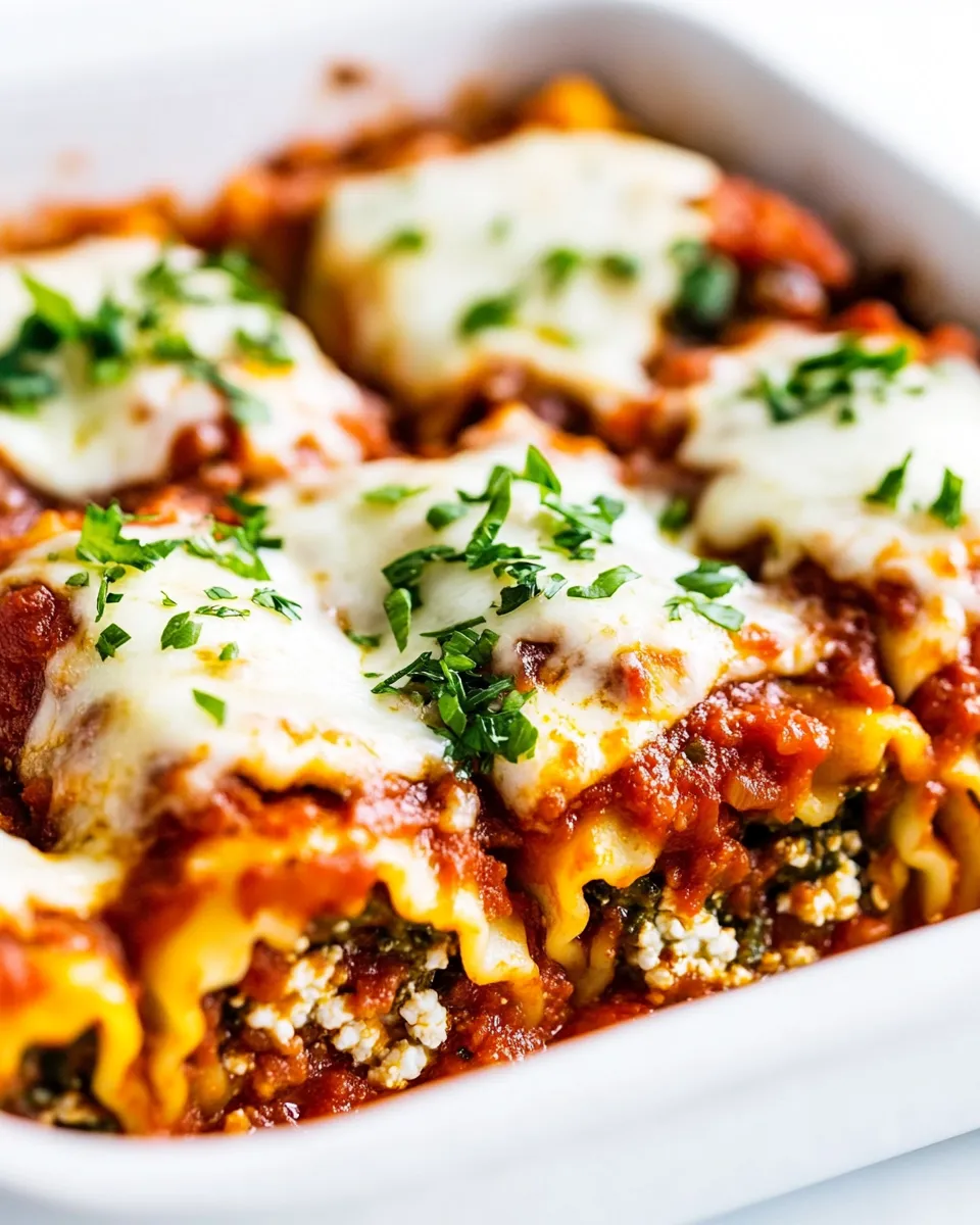 Easy Lasagna Roll Ups With Cottage Cheese recipe image