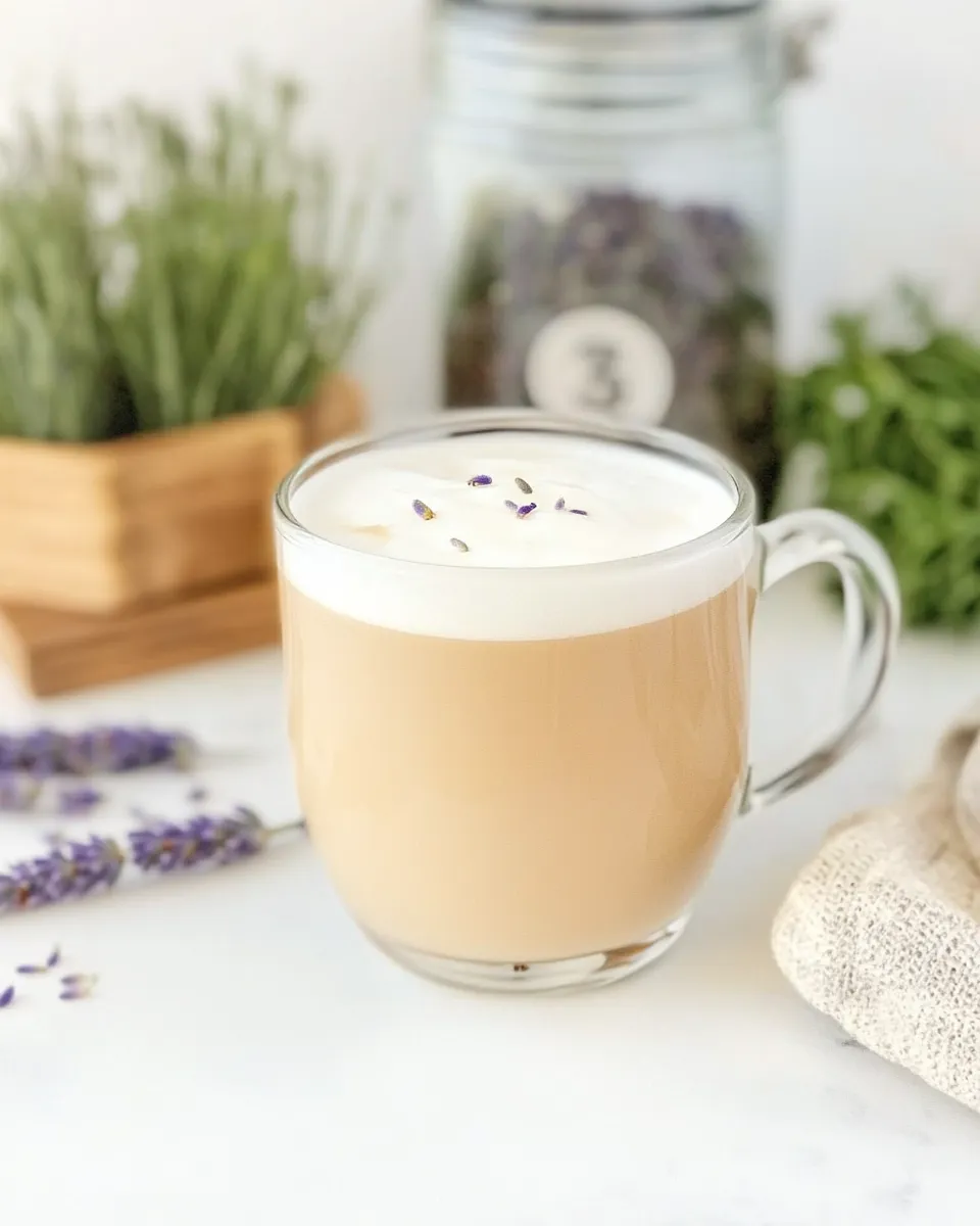Homemade Lavender Latte Recipe (Hot or Iced) photo