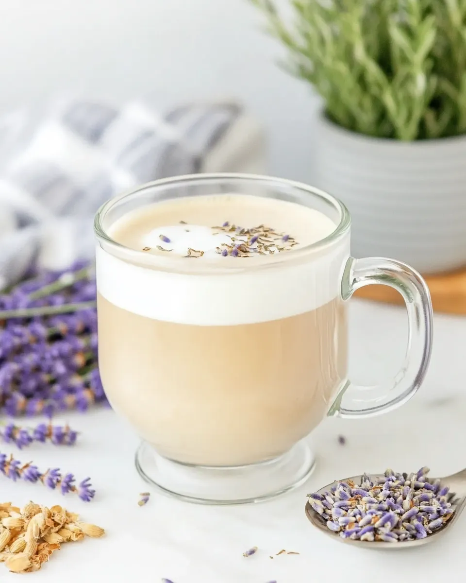 Easy Lavender Latte Recipe (Hot or Iced) recipe photo