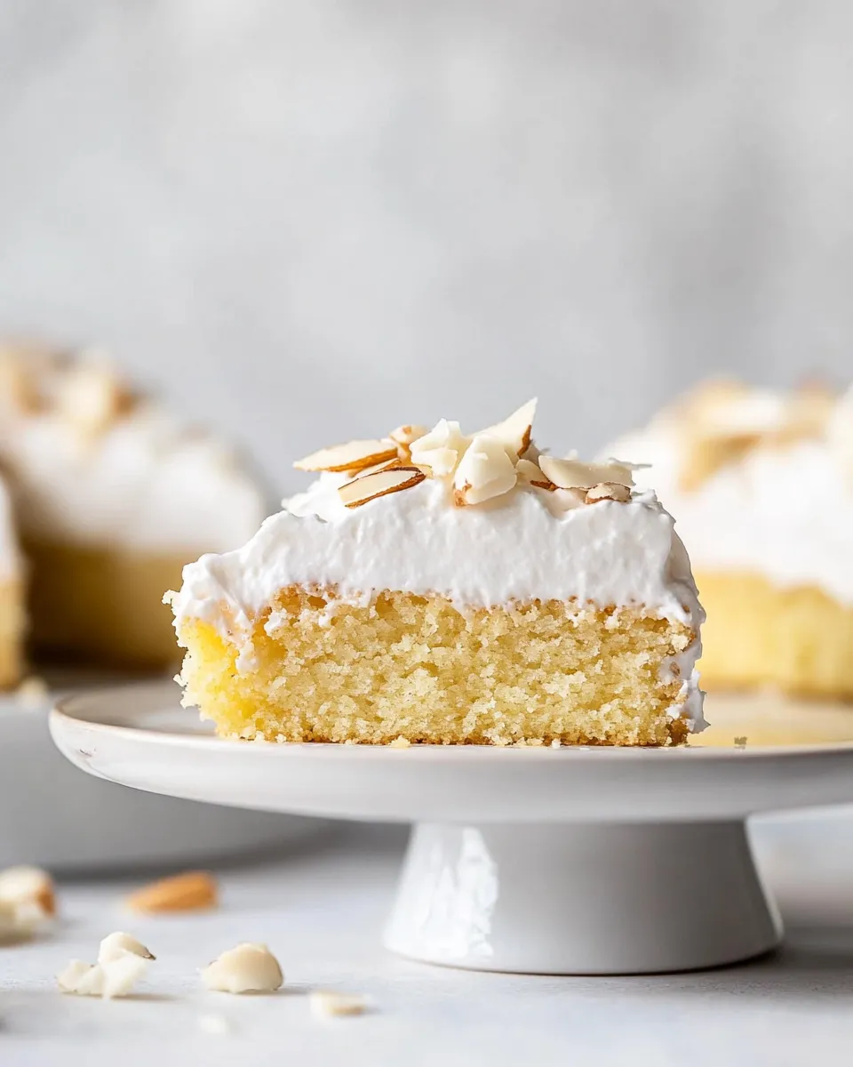 Easy Lemon-Coconut Almond Cake food shot