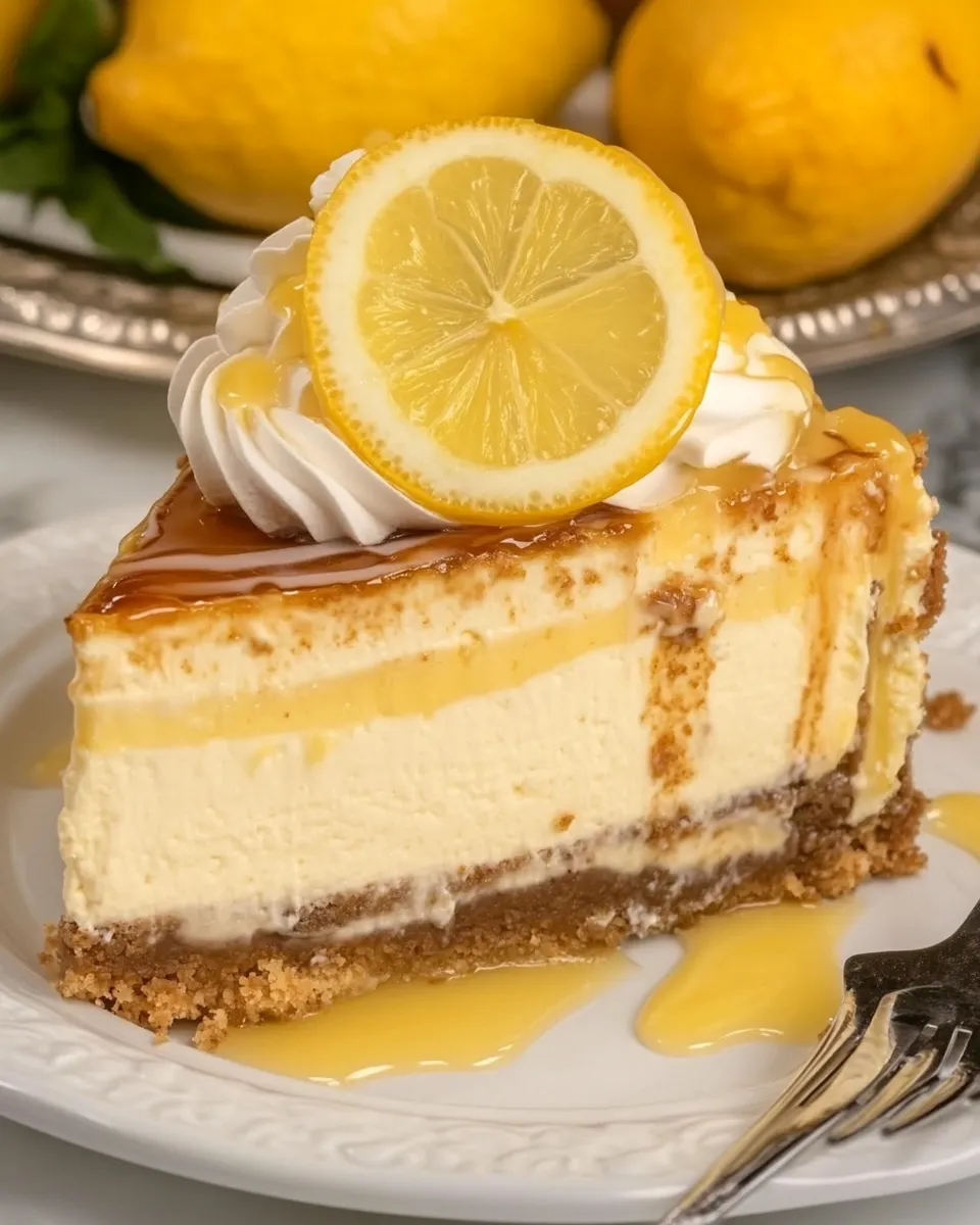 Homemade Lemon Bar Cheesecake photo