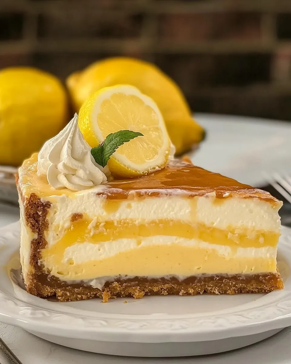 Easy Lemon Bar Cheesecake dish photo