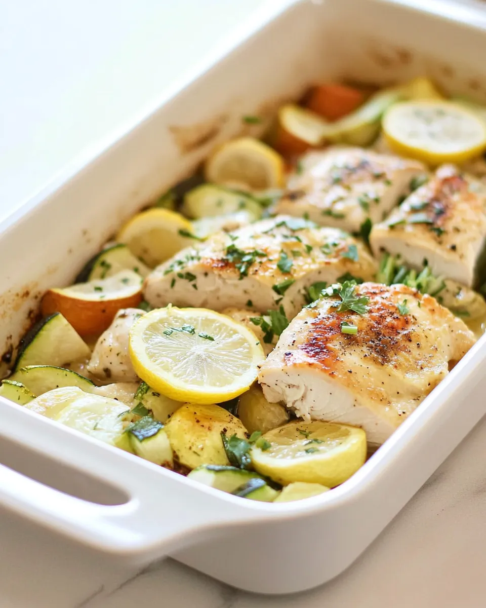 Classic Lemon Chicken with Veggies image
