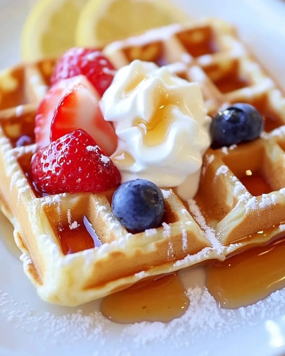 Easy Lemon Waffles recipe photo