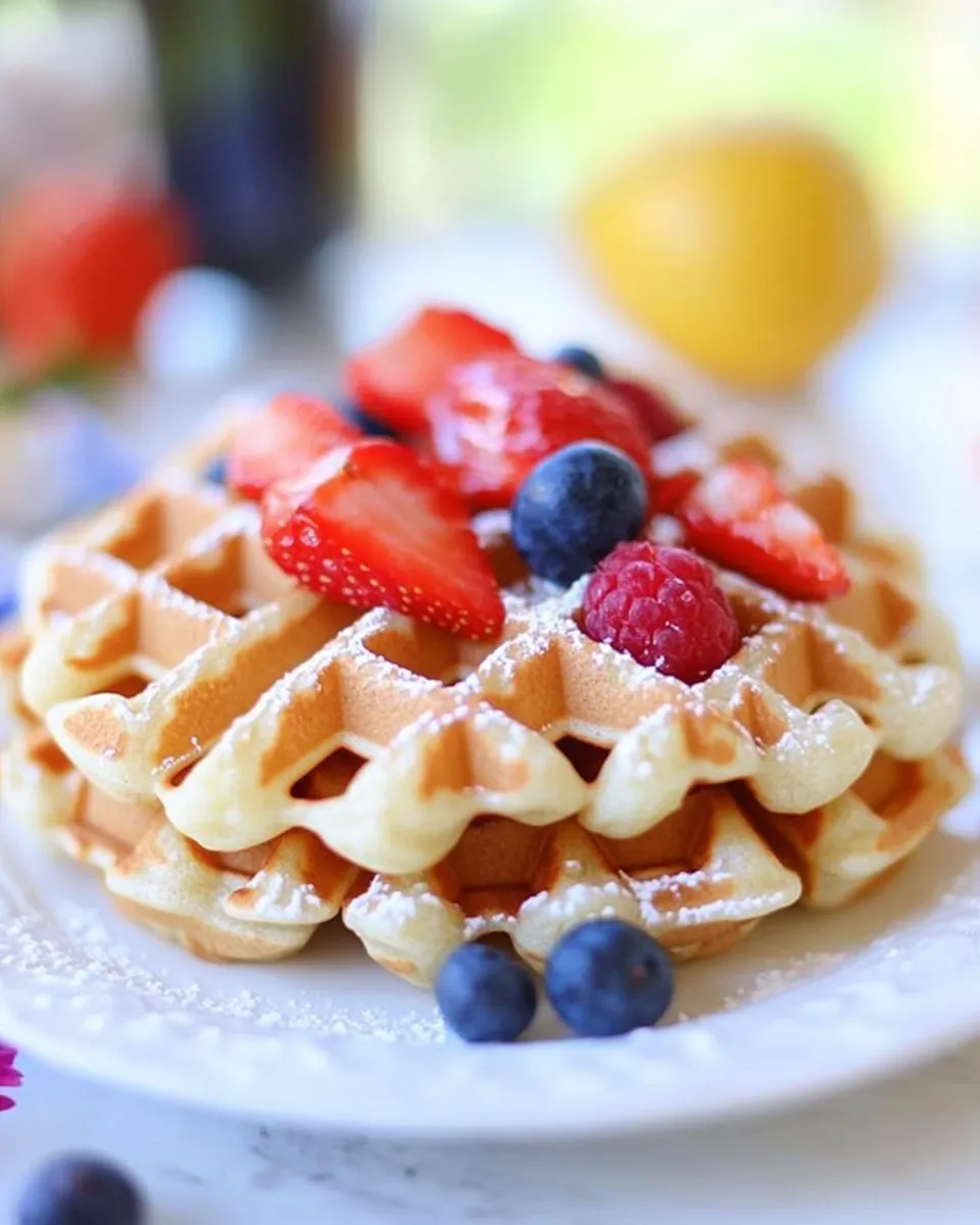 Delicious Lemon Waffles dish photo