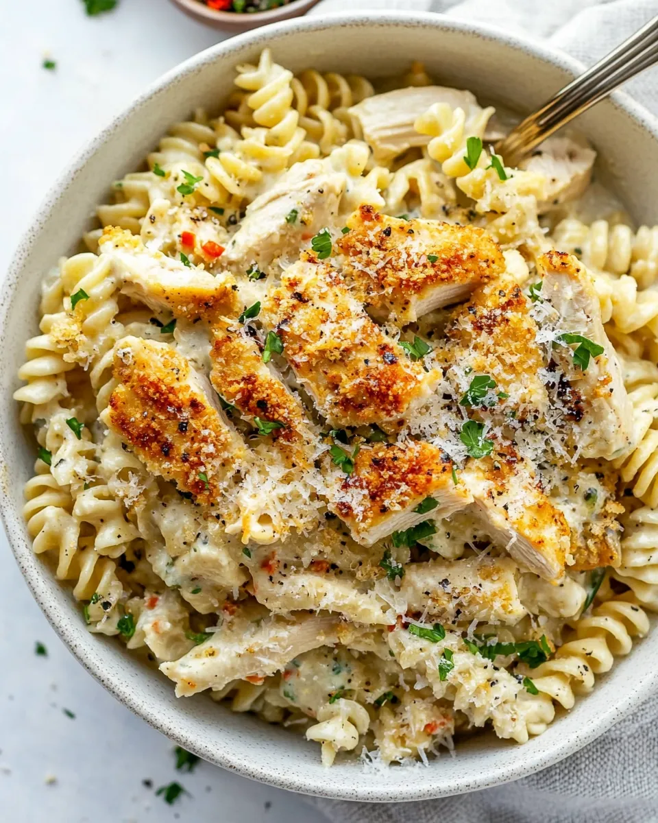 Delicious Louisiana Chicken Pasta (Cheesecake Factory Copycat) food shot