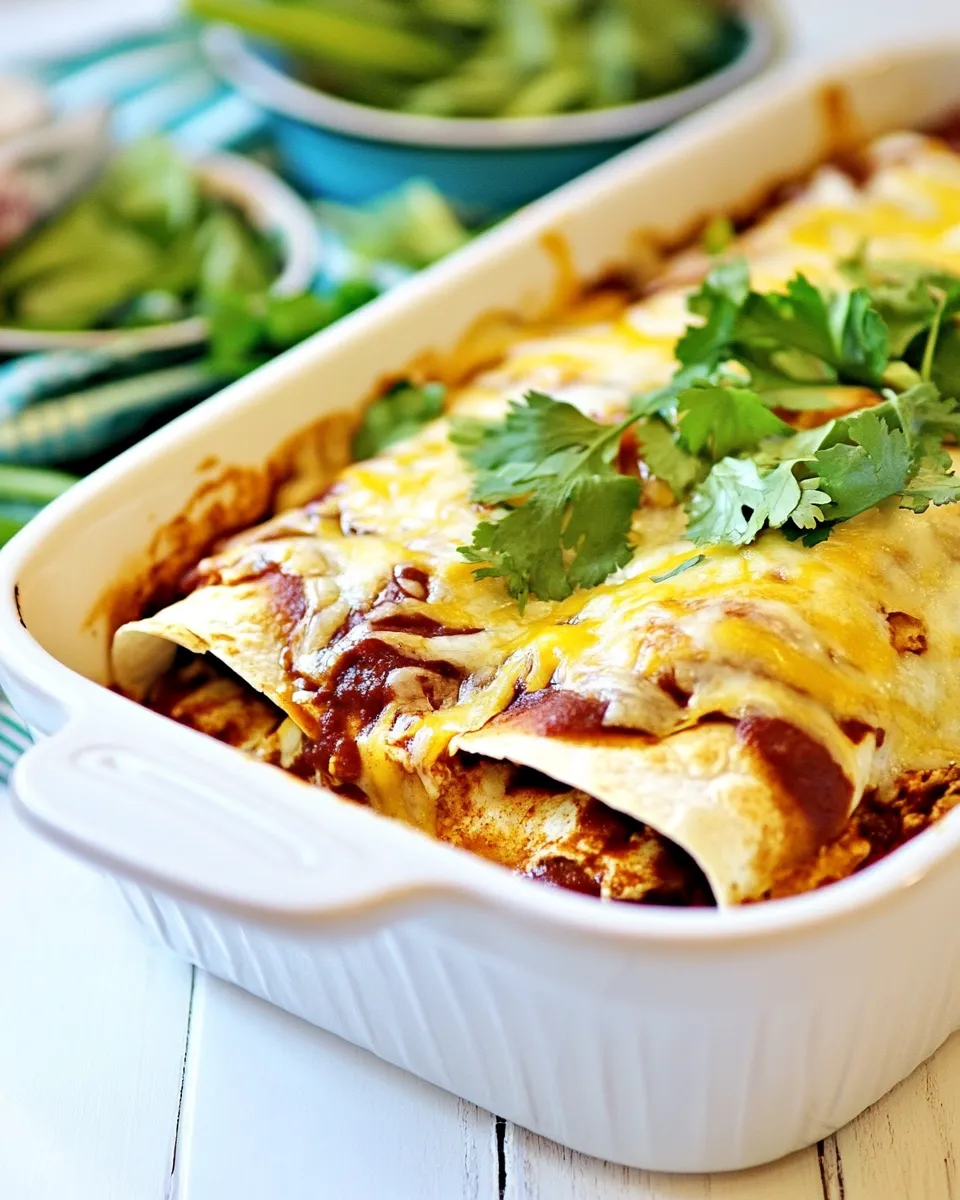 Classic Low Carb Enchiladas Cheesy Chicken Filling image
