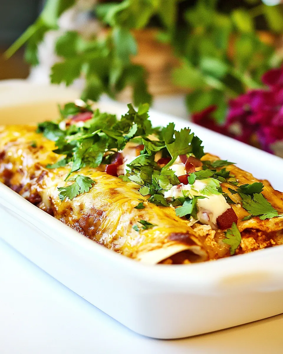 Easy Low Carb Enchiladas Cheesy Chicken Filling recipe photo