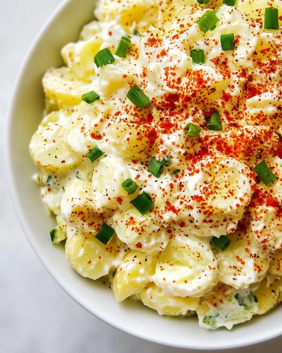 Easy Low Carb Potato Salad food shot