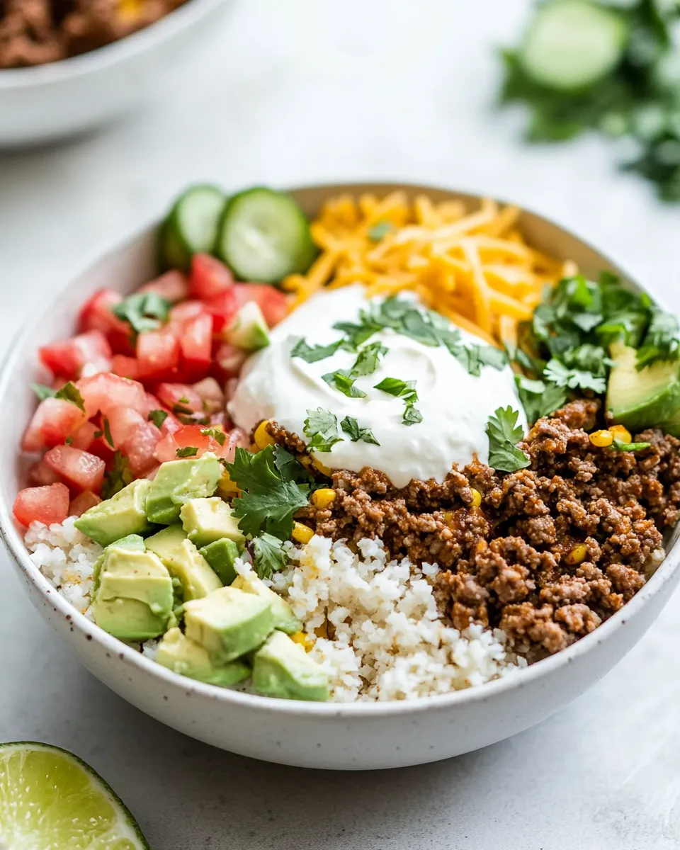 Homemade Low Carb Taco Bowls photo