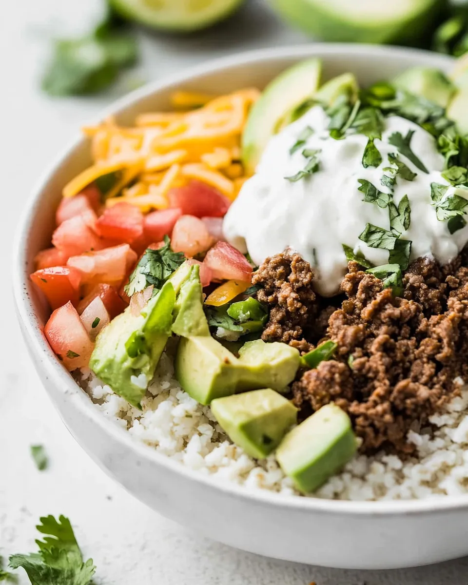 Classic Low Carb Taco Bowls image