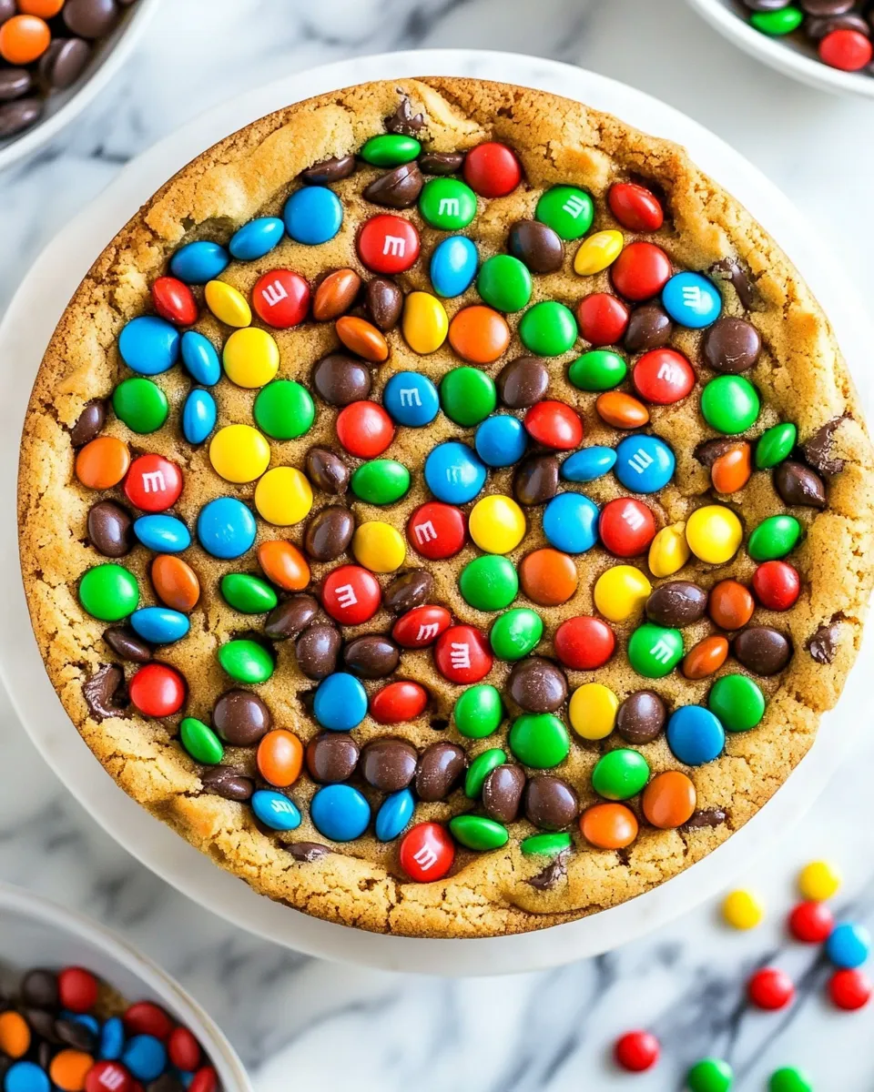 Delicious M&M Cookie Cake picture
