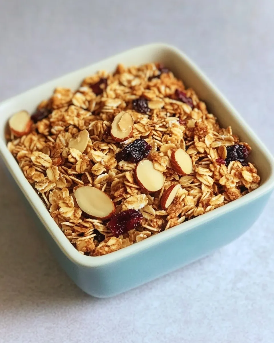 Delicious Maple Almond Granola Recipe dish photo
