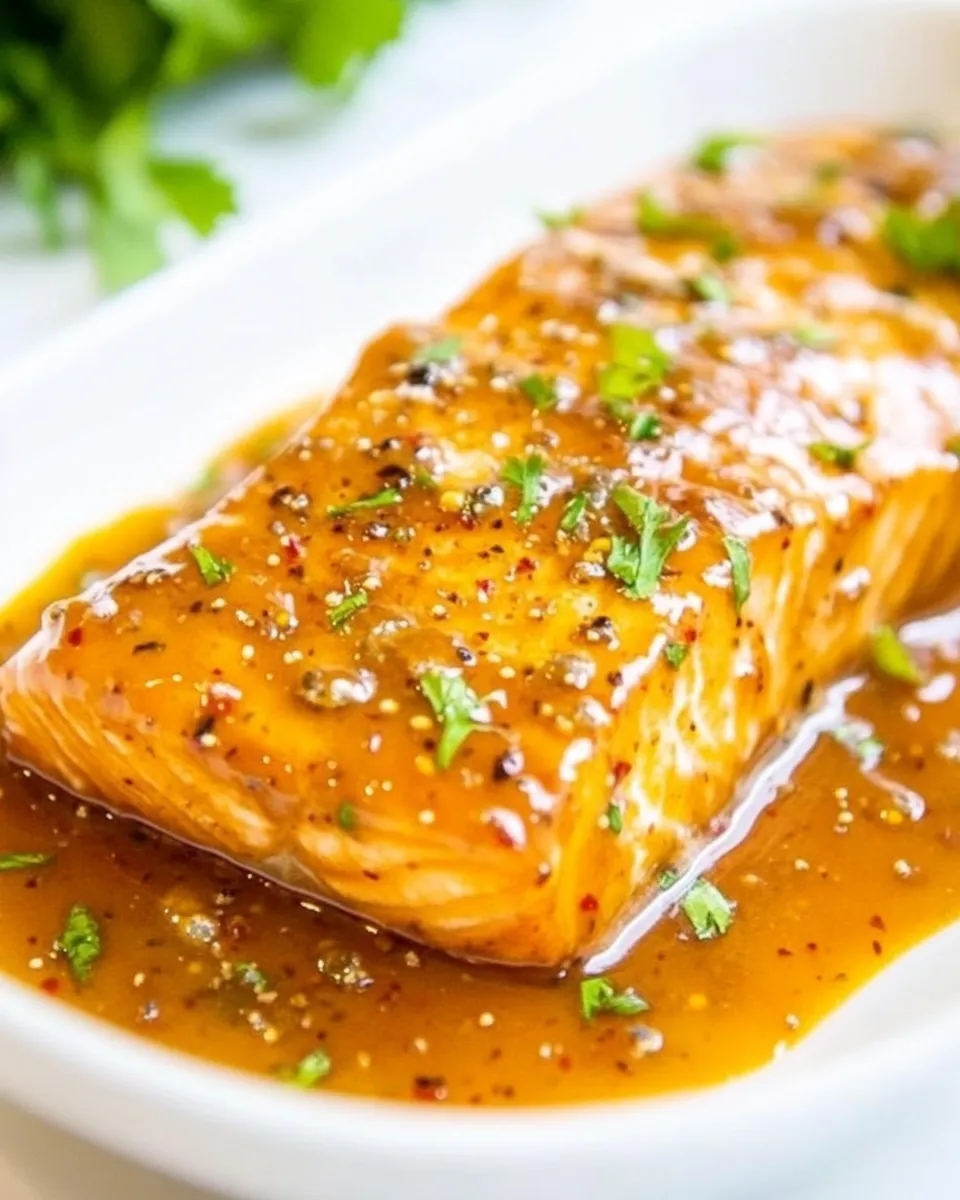 Easy Maple Barbeque-Glazed Salmon recipe photo