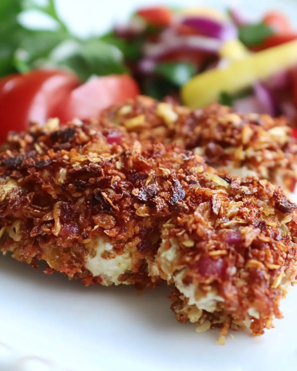 Classic Mediterranean Vegetable Chip Crusted Chicken image