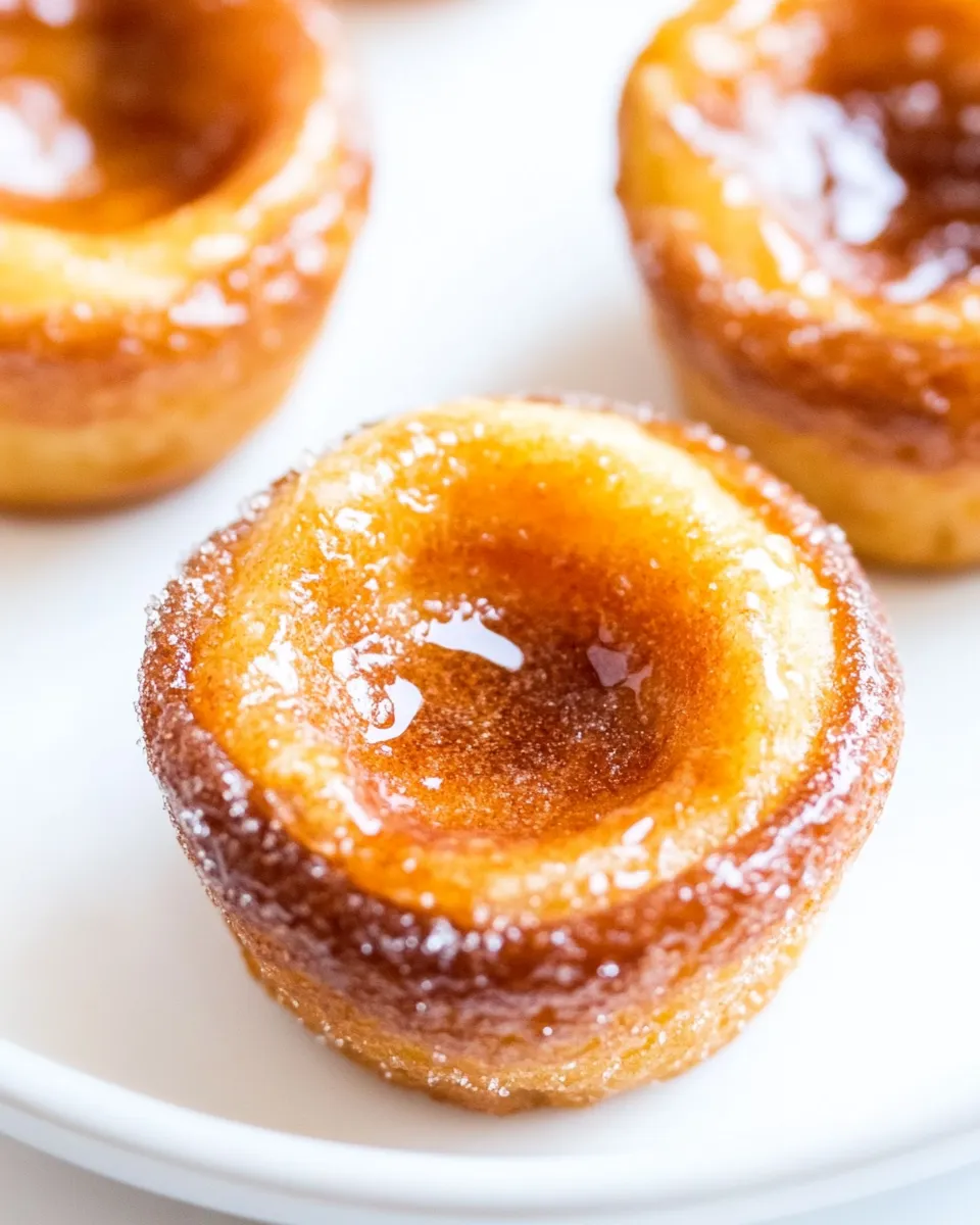 Delicious Mini Cinnamon Sugar Popovers food shot