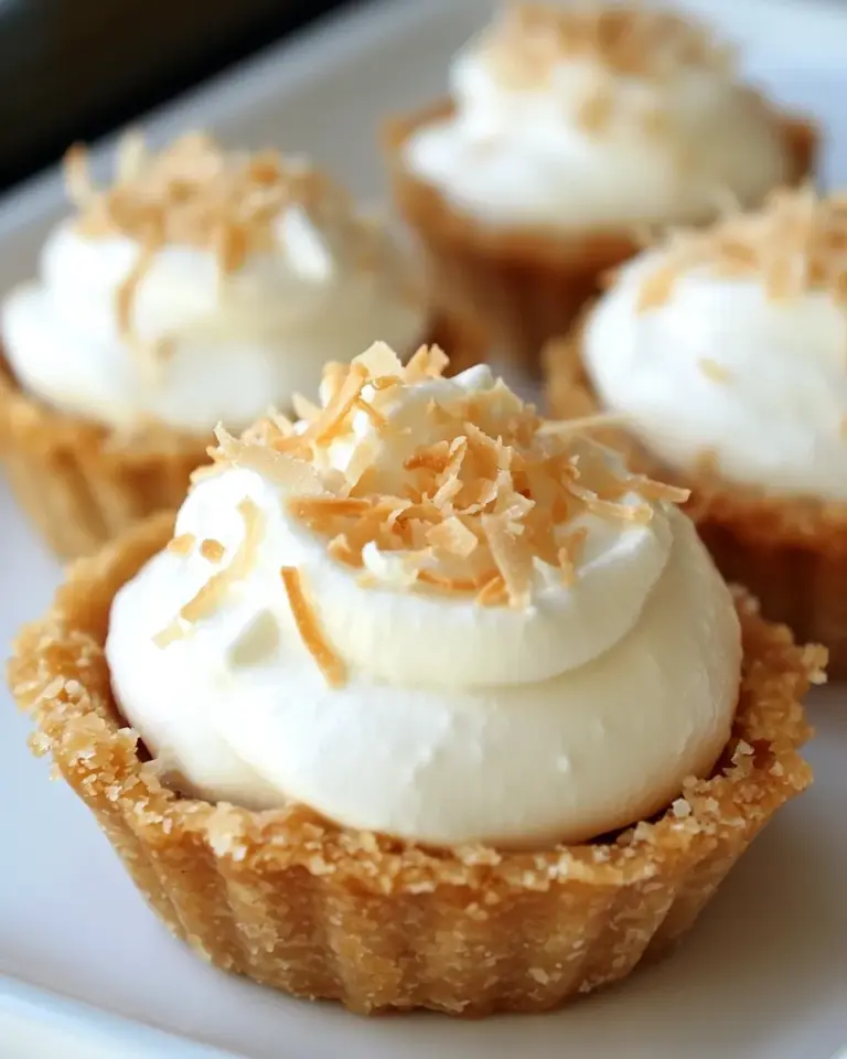 Homemade Mini Coconut Cream Pie Recipe photo