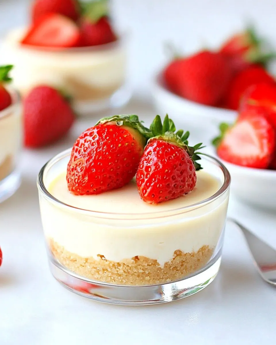 Easy Mini No-Bake Cheesecakes recipe photo