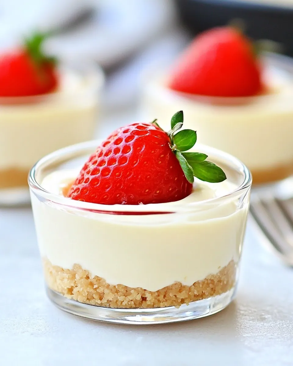 Delicious Mini No-Bake Cheesecakes dish photo