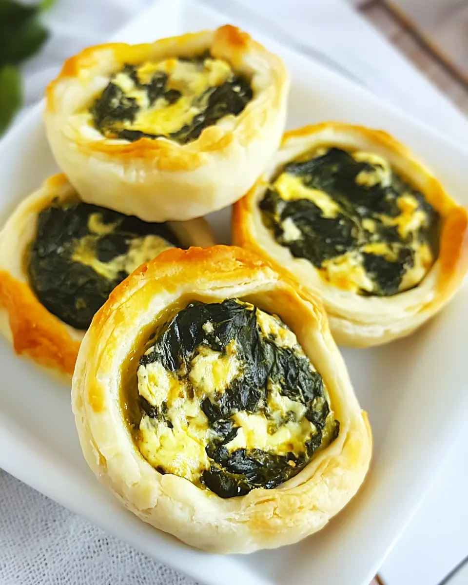 Homemade Mini Spinach Cheese Pies photo