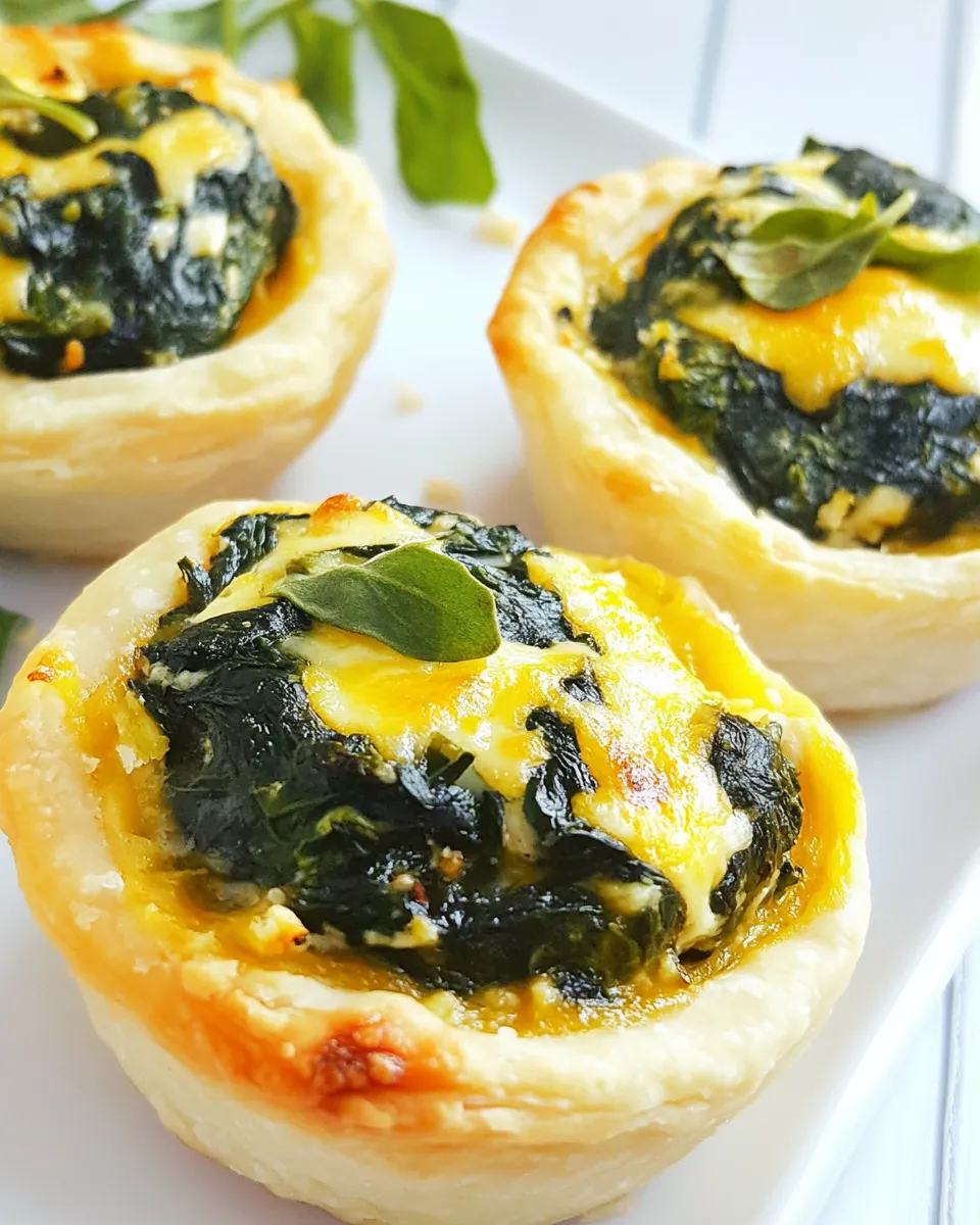 Delicious Mini Spinach Cheese Pies dish photo