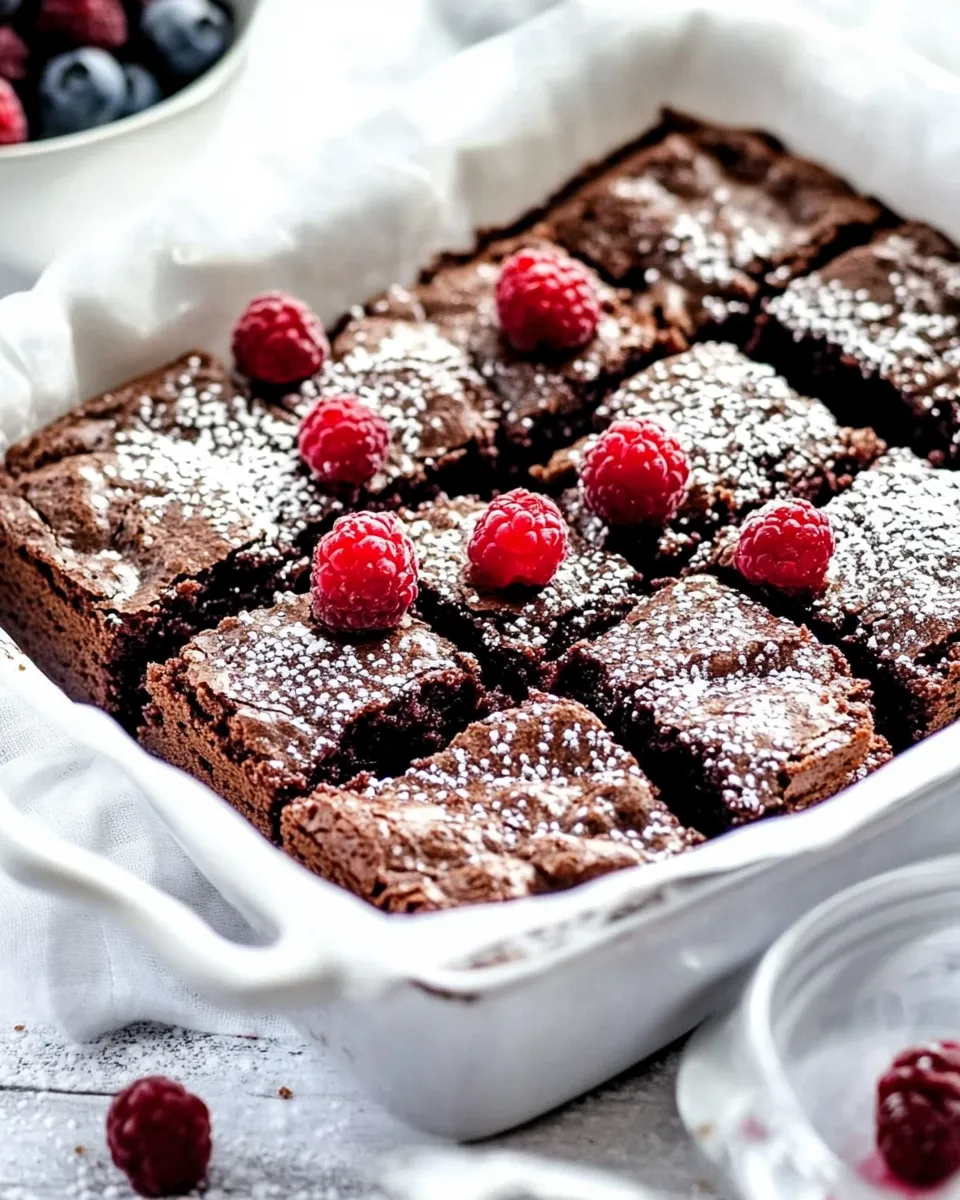 Classic Mixed Berry Nutella Brownies image