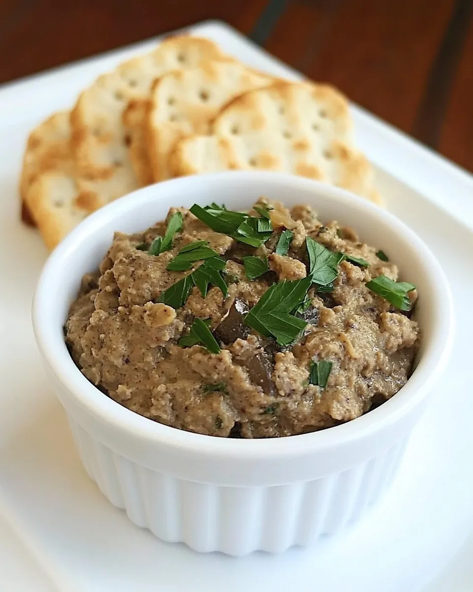 Delicious Mock Chopped Liver plate image