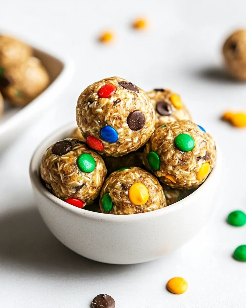 Homemade Monster Cookie Energy Balls recipe photo