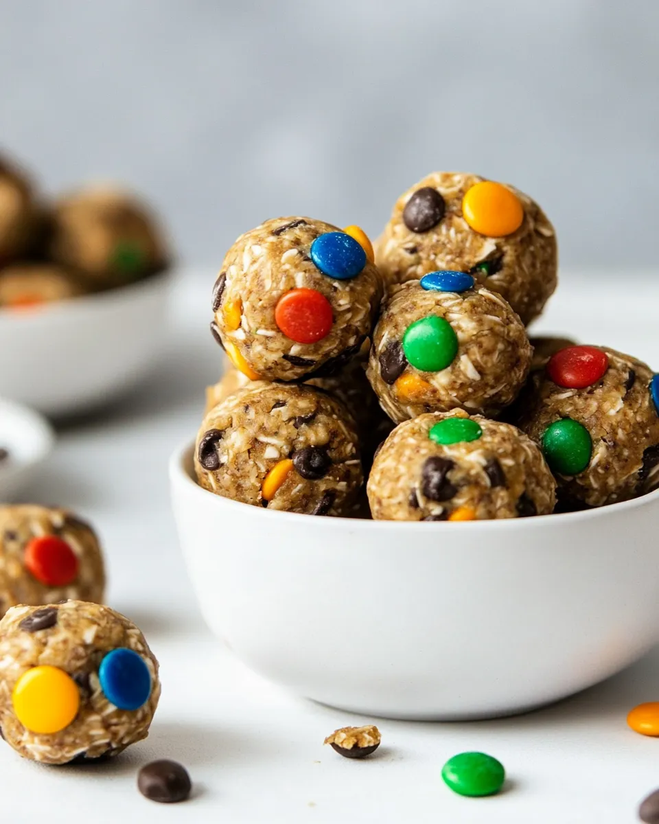 Delicious Monster Cookie Energy Balls plate image