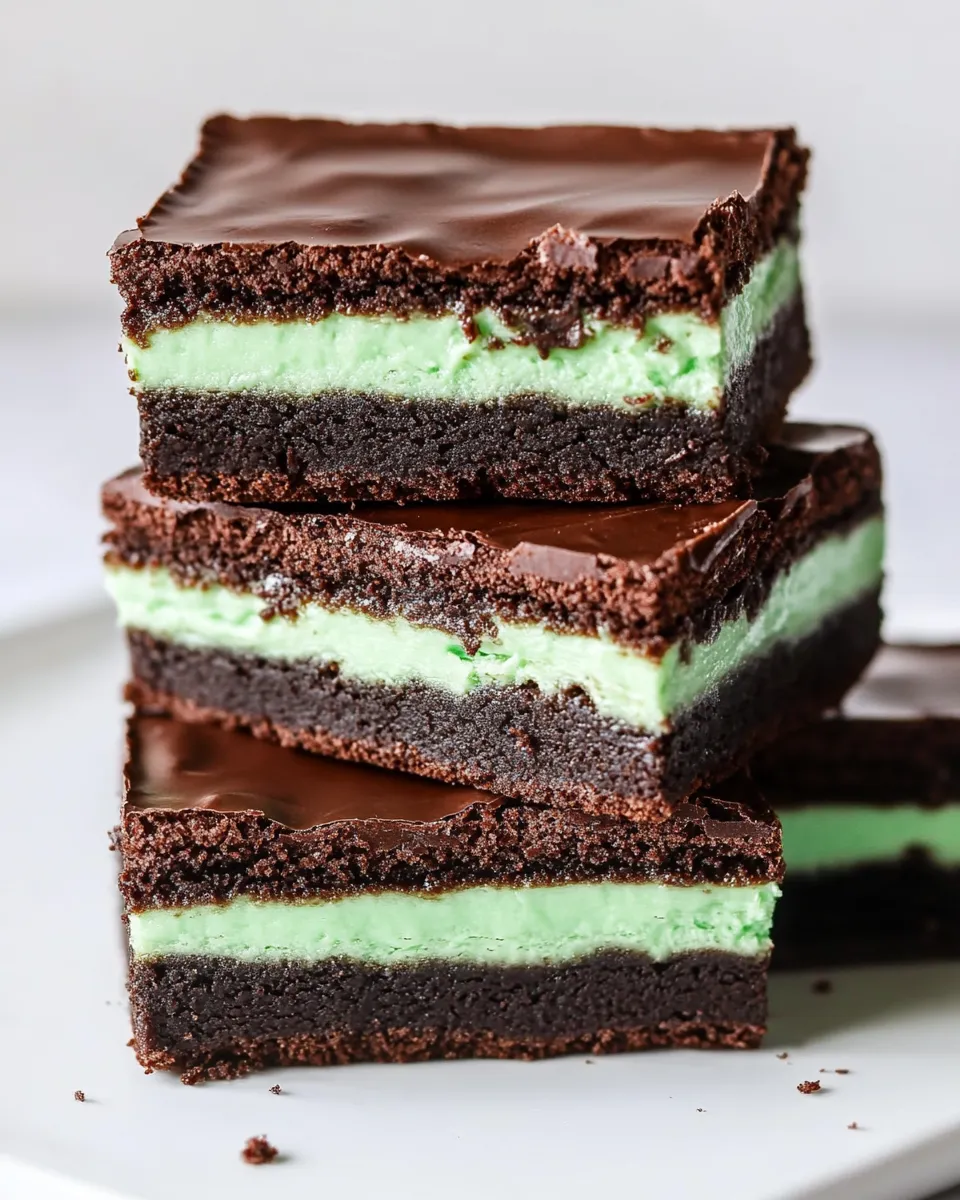 Homemade Next-Level Mint Brownies That Outshine the Rest. recipe photo