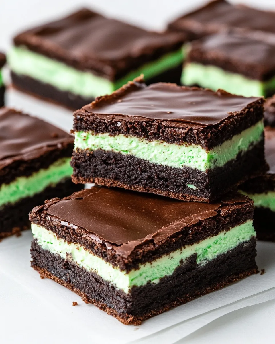 Classic Next-Level Mint Brownies That Outshine the Rest. dish photo