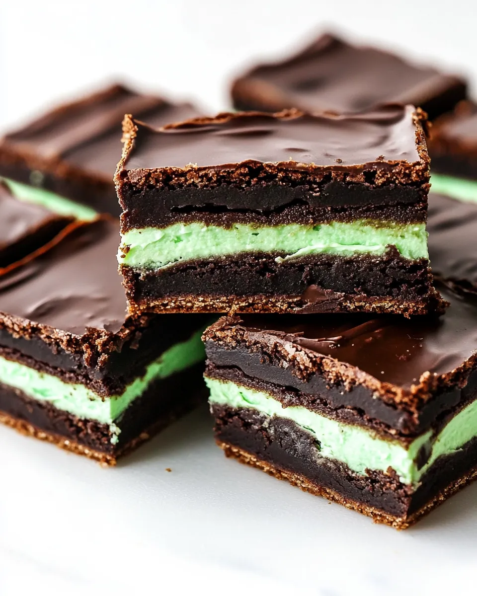 Easy Next-Level Mint Brownies That Outshine the Rest. food shot