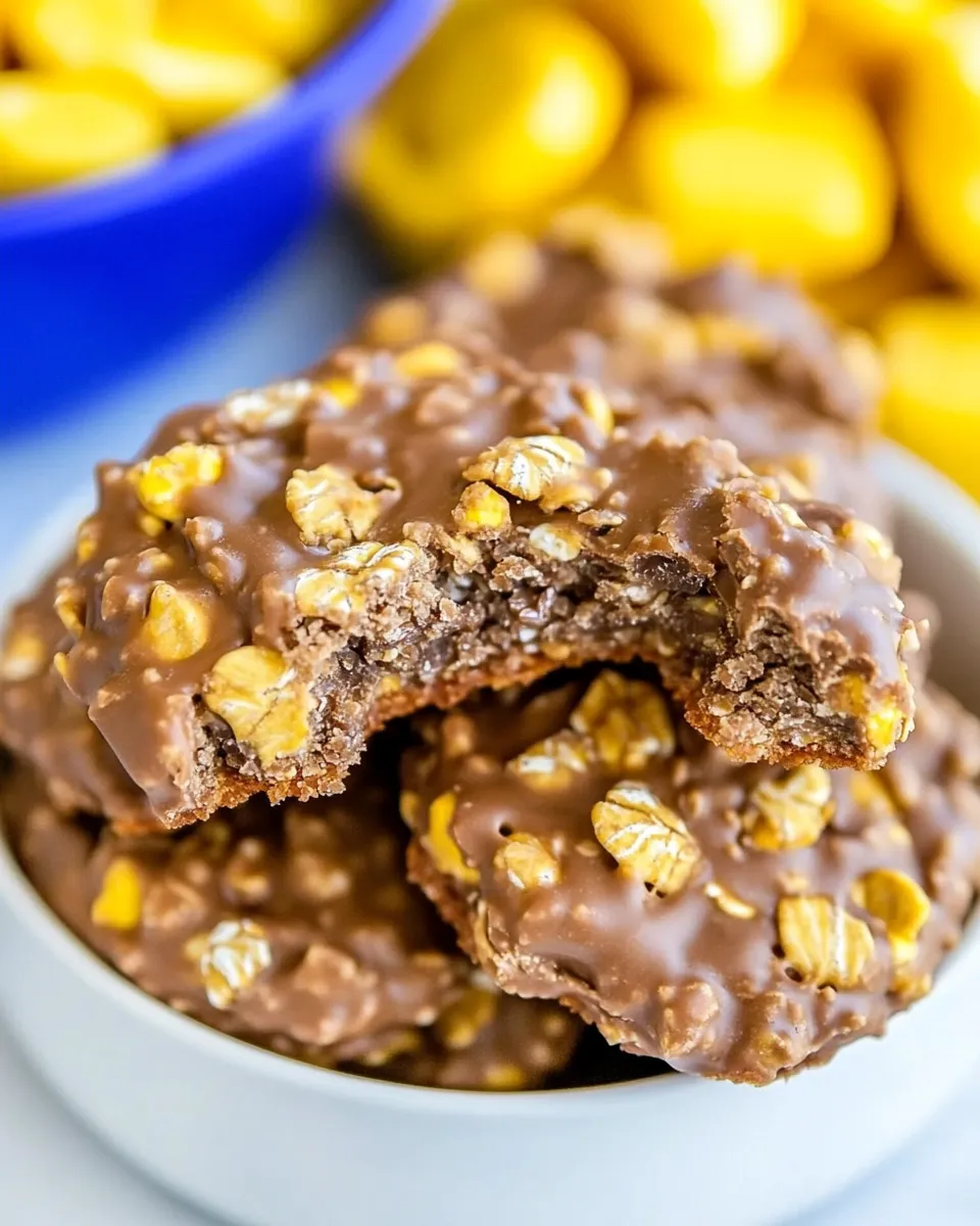 Easy No-Bake Butterfinger Oatmeal Cookies recipe photo