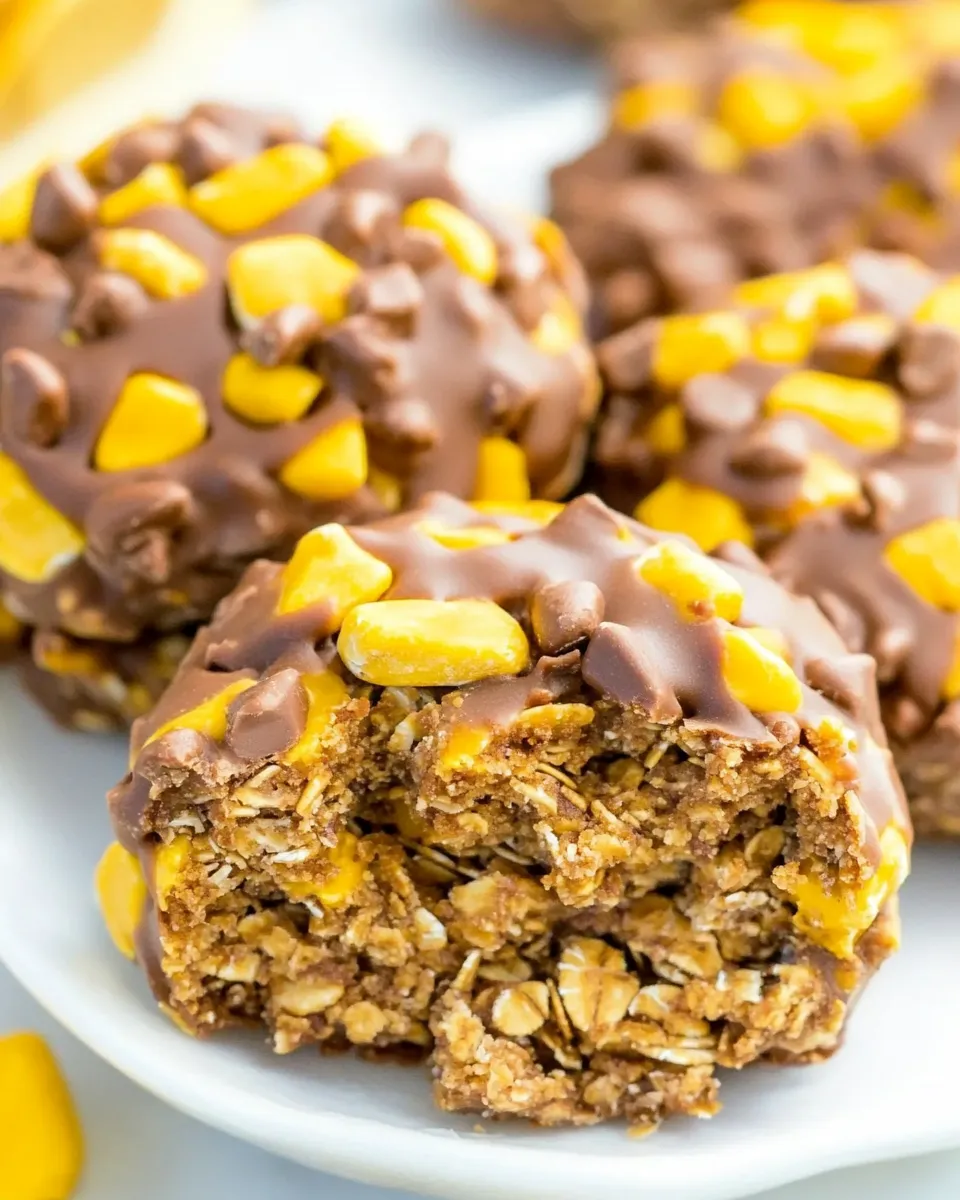 Delicious No-Bake Butterfinger Oatmeal Cookies dish photo