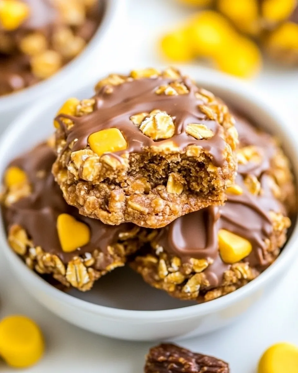 Quick No-Bake Butterfinger Oatmeal Cookies image