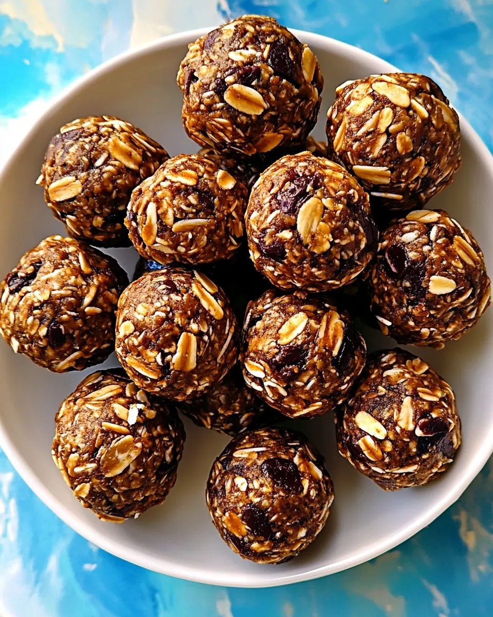 Easy No-Bake Protein Balls food shot