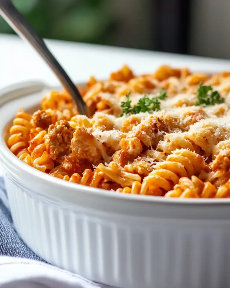 Homemade No-Boil Chicken Parmesan Pasta Recipe recipe photo